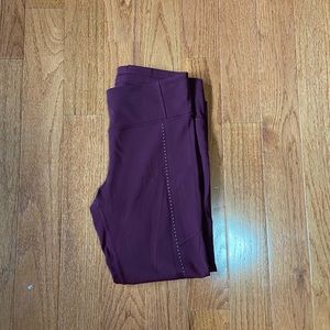 Burgundy lululemon pants